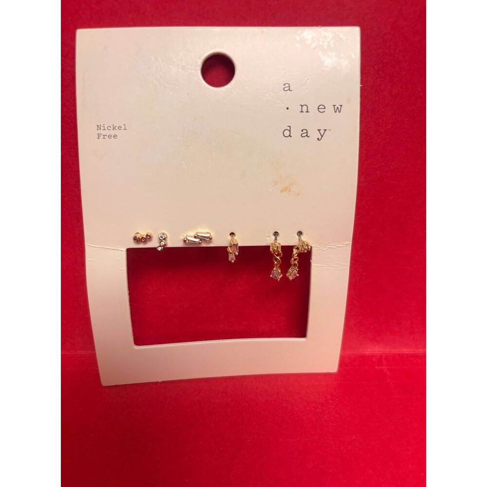 3‎ pair A New Day earrings NWT